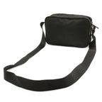 Prada Triangle Logo Shoulder Bag Pochette Crossbody Nylon Leather Nero Black — view 2