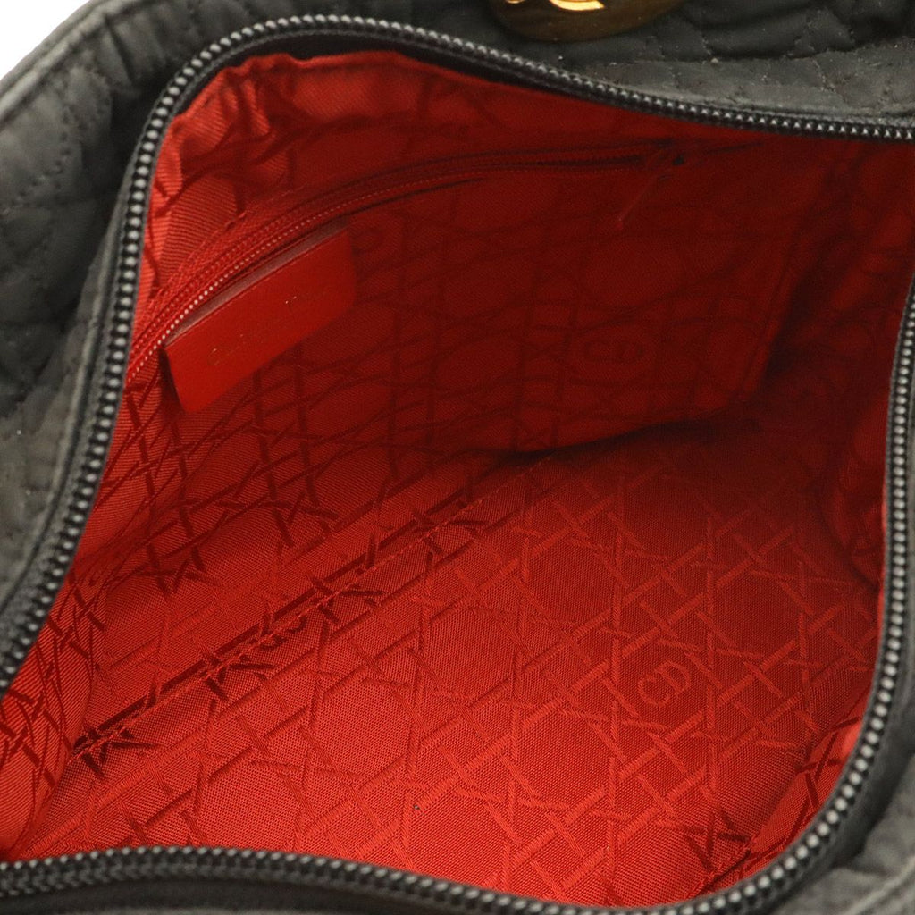 Dior Lady Cannage Medium Tote Bag Nylon Black Gold — view 7