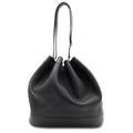 Hermes Market GM Shoulder Bag Drawstring Taurillon Clemence Leather Black Gold