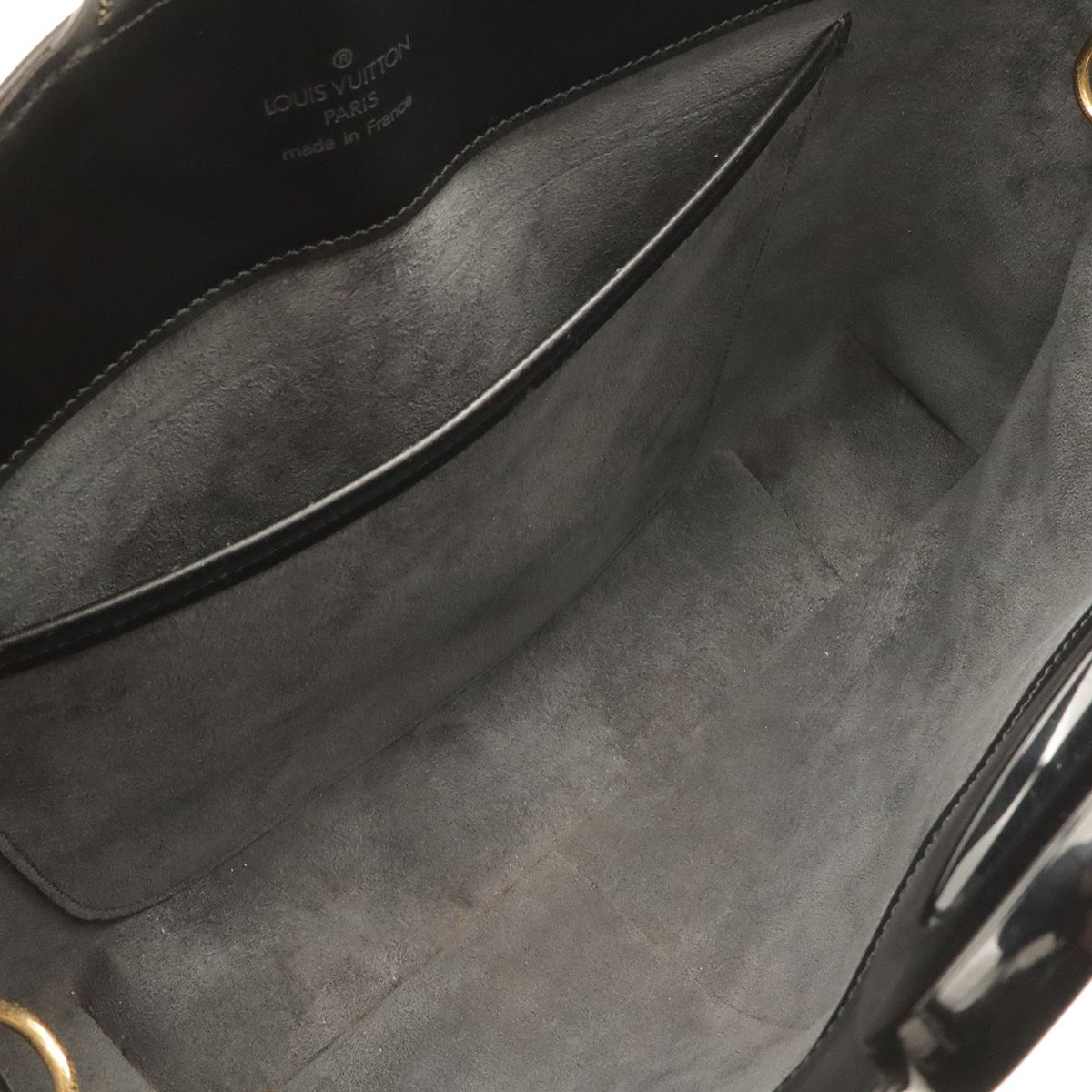 Louis Vuitton Epi Reverie Shoulder Bag Semi Noir Black — view 7