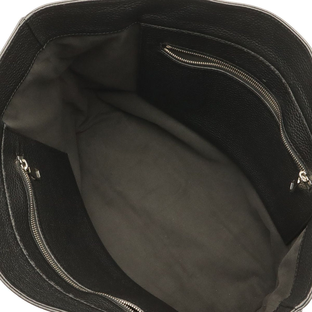 Louis Vuitton Cabas Voyage Tote Shoulder Bag Taurillon Leather Noir Black — view 7