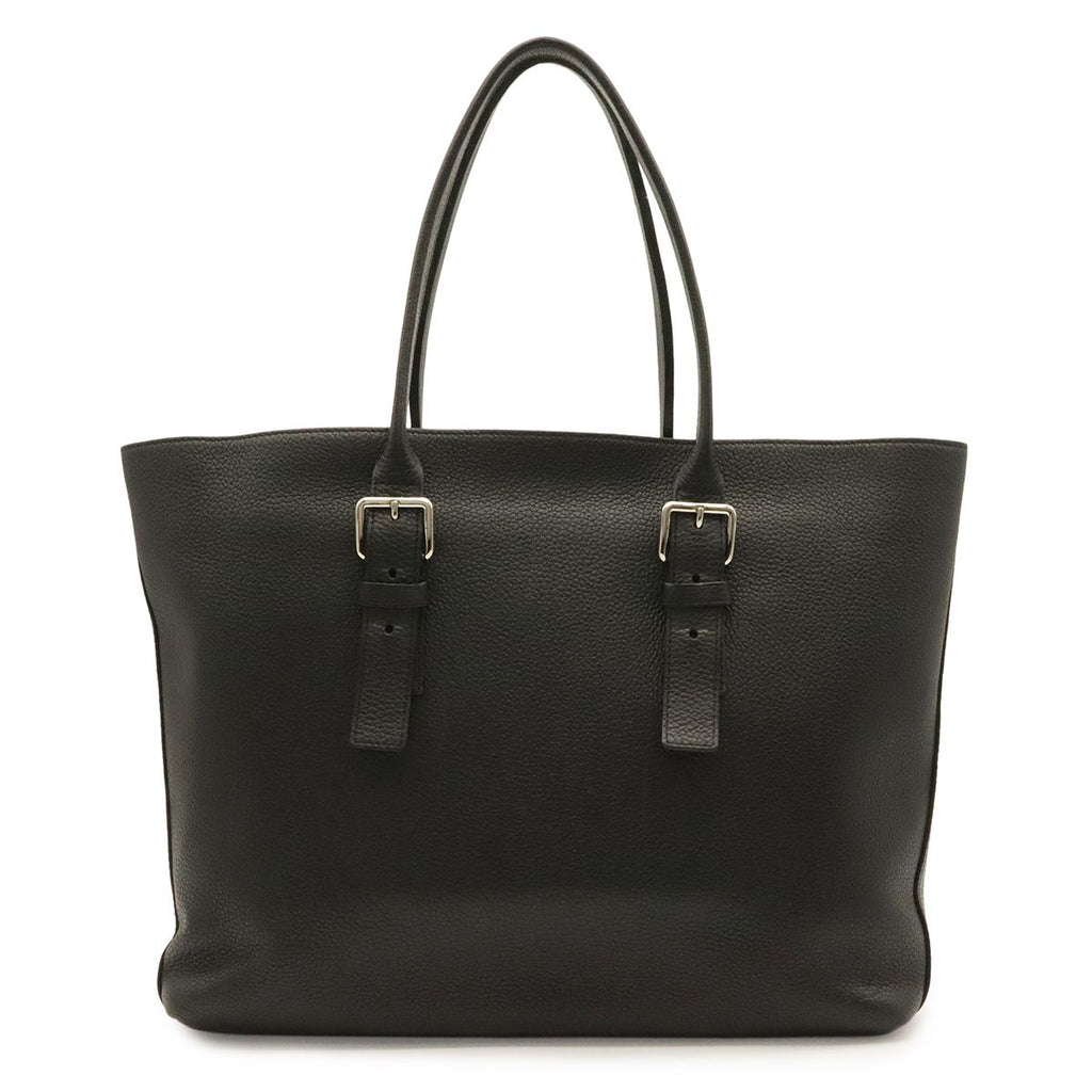 Louis Vuitton Cabas Voyage Tote Shoulder Bag Taurillon Leather Noir Black
