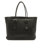Louis Vuitton Cabas Voyage Tote Shoulder Bag Taurillon Leather Noir Black