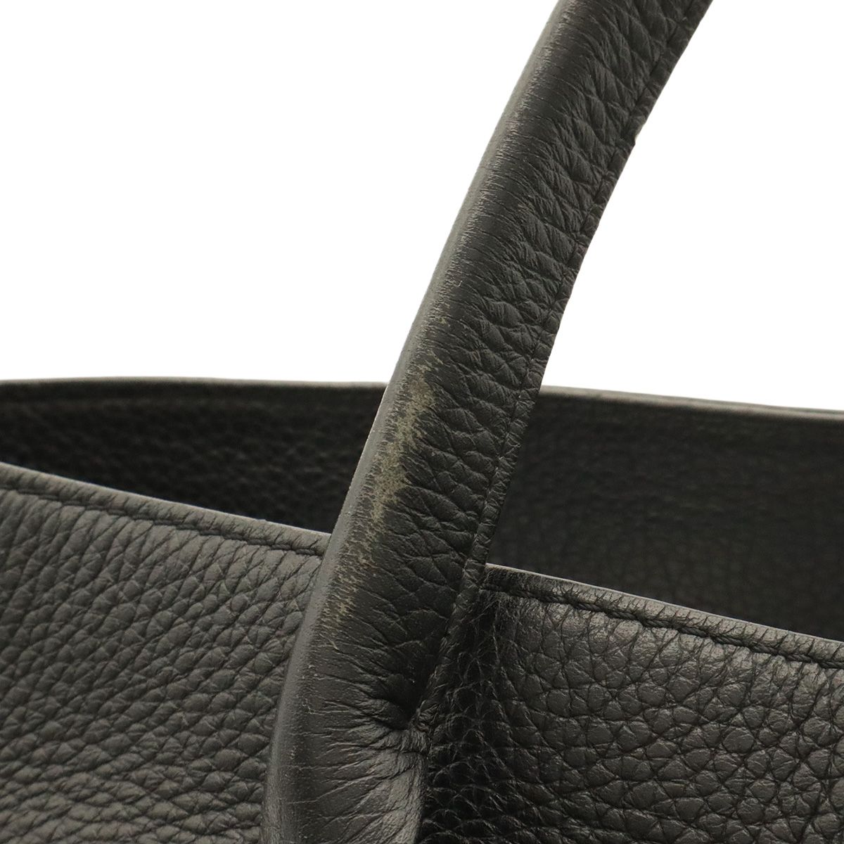 Louis Vuitton Cabas Voyage Tote Shoulder Bag Taurillon Leather Noir Black — view 6