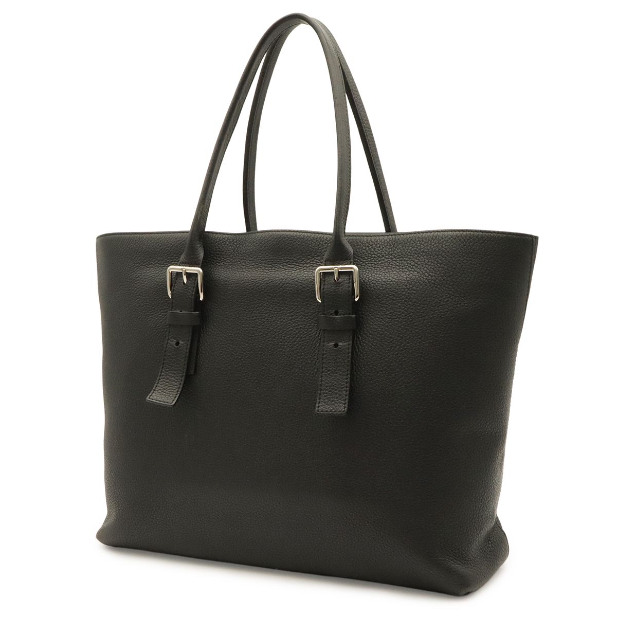 Louis Vuitton Cabas Voyage Tote Shoulder Bag Taurillon Leather Noir Black — view 2