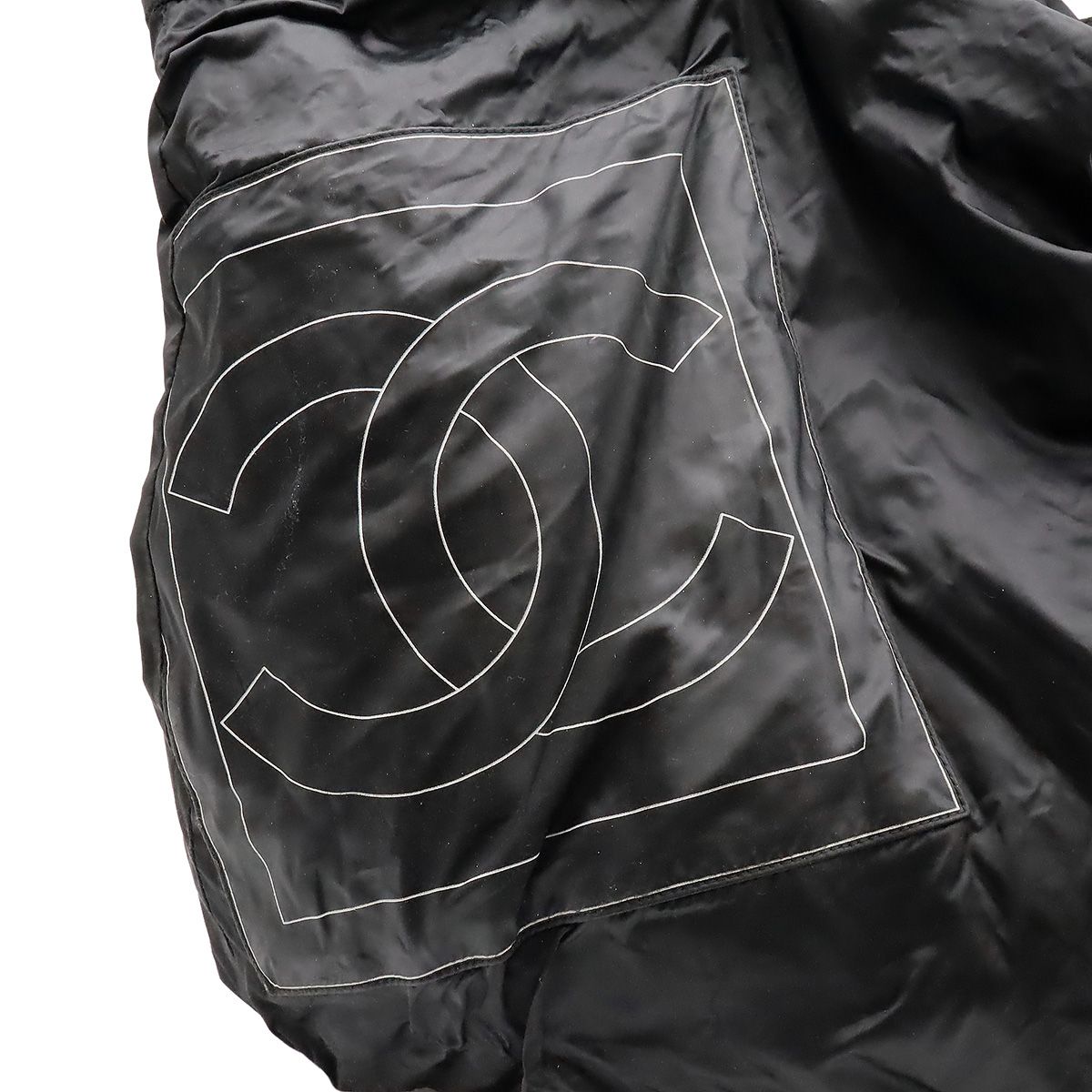 Chanel Sports Line CC Logo Tote Large Travel Bag Nylon Black — view 8