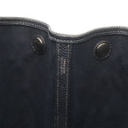Hermes Garden Party PM Tote Shoulder Bag Toile Officier Leather Black Silver — view 6