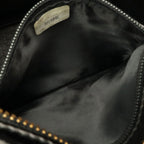 Chanel Quilted Chain Shoulder Bag Patent Leather Black Gold — view 8