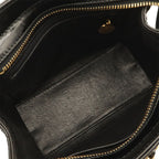 Chanel Quilted Chain Shoulder Bag Patent Leather Black Gold — view 6