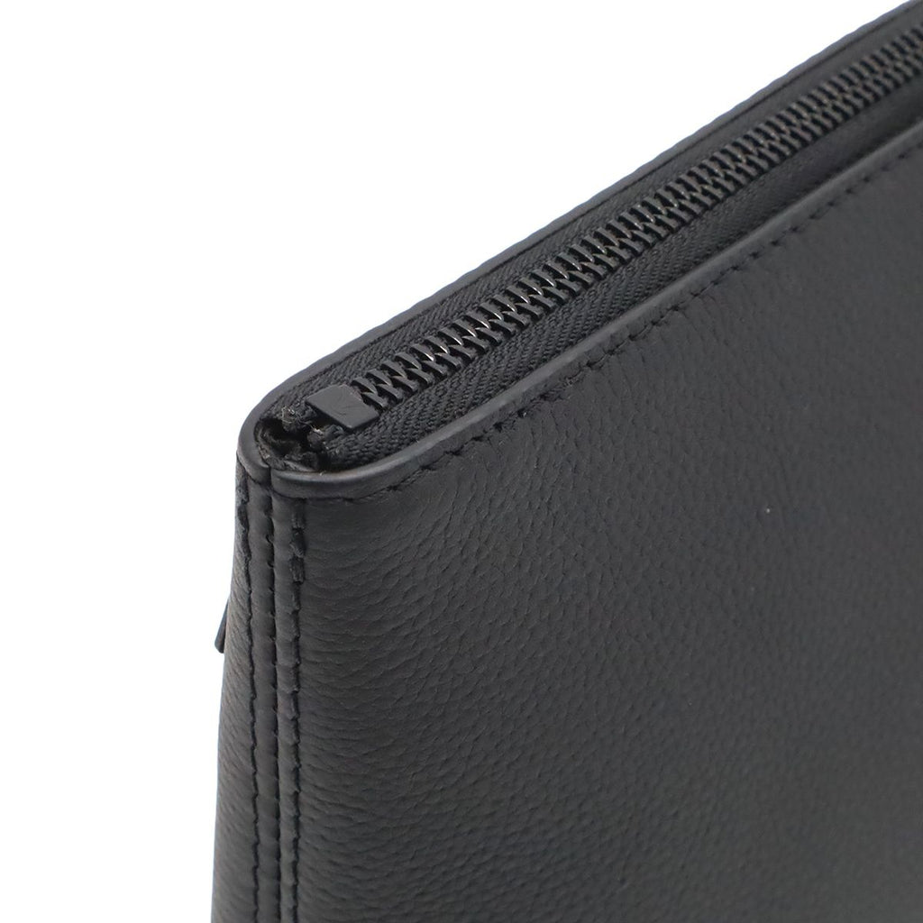 Louis Vuitton LV Aerogram Pochette iPad Takeoff Pouch Clutch Leather Noir Black — view 6