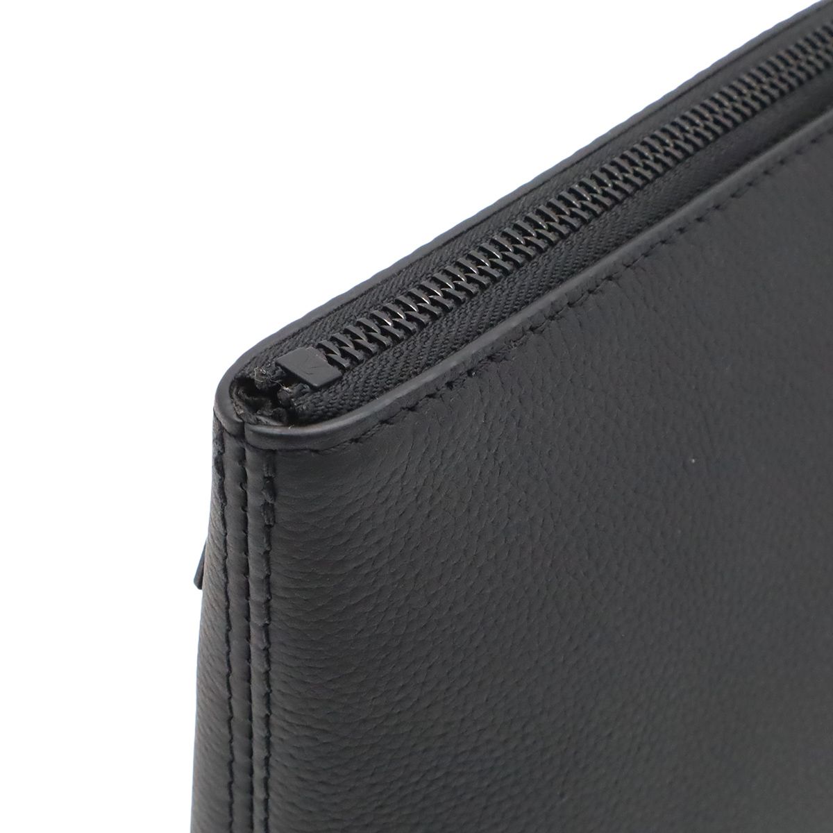 Louis Vuitton LV Aerogram Pochette iPad Takeoff Pouch Clutch Leather Noir Black — view 6