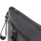 Louis Vuitton LV Aerogram Pochette iPad Takeoff Pouch Clutch Leather Noir Black — view 4