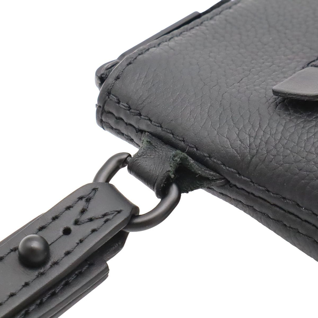 Louis Vuitton LV Aerogram Pochette iPad Takeoff Pouch Clutch Leather Noir Black — view 7