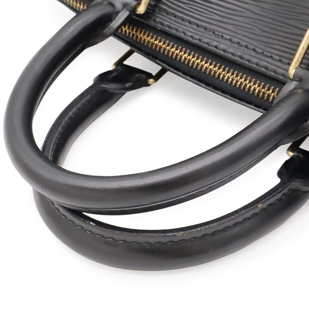 Louis Vuitton Epi Speedy 25 Mini Boston Bag Noir Black Gold — view 4