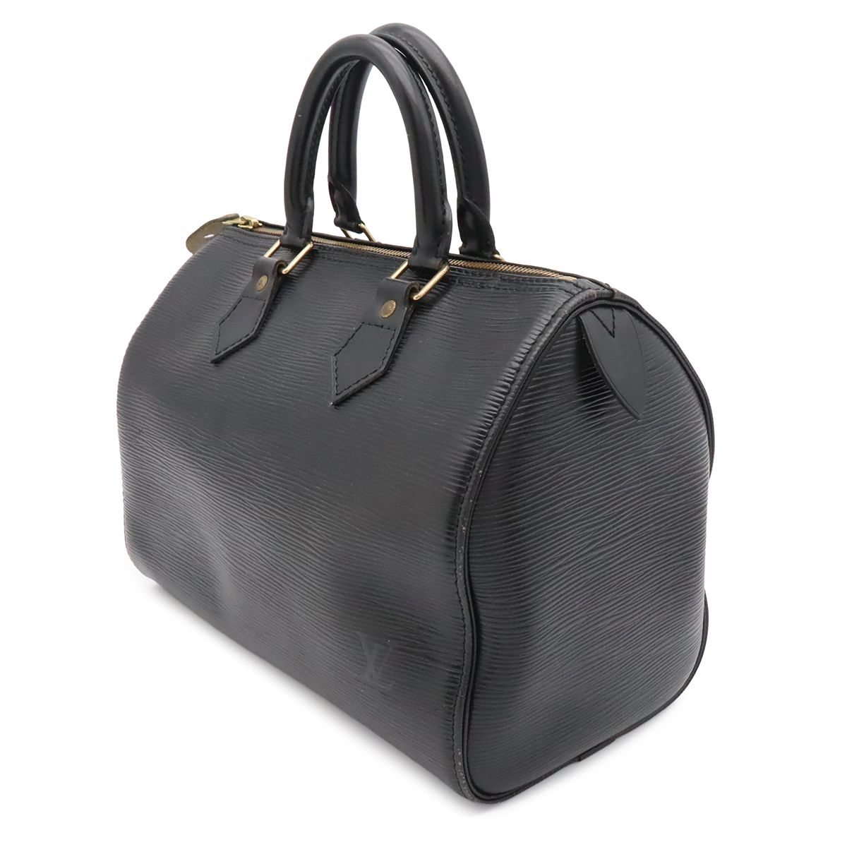 Louis Vuitton Epi Speedy 25 Mini Boston Bag Noir Black Gold — view 2