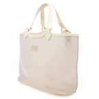 Louis Vuitton Epi Plage Lagoon Bay Tote Vinyl Leather Coconut Clear Gold Pouch — view 2