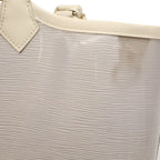 Louis Vuitton Epi Plage Lagoon Bay Tote Vinyl Leather Coconut Clear Gold Pouch — view 6