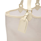 Louis Vuitton Epi Plage Lagoon Bay Tote Vinyl Leather Coconut Clear Gold Pouch — view 4