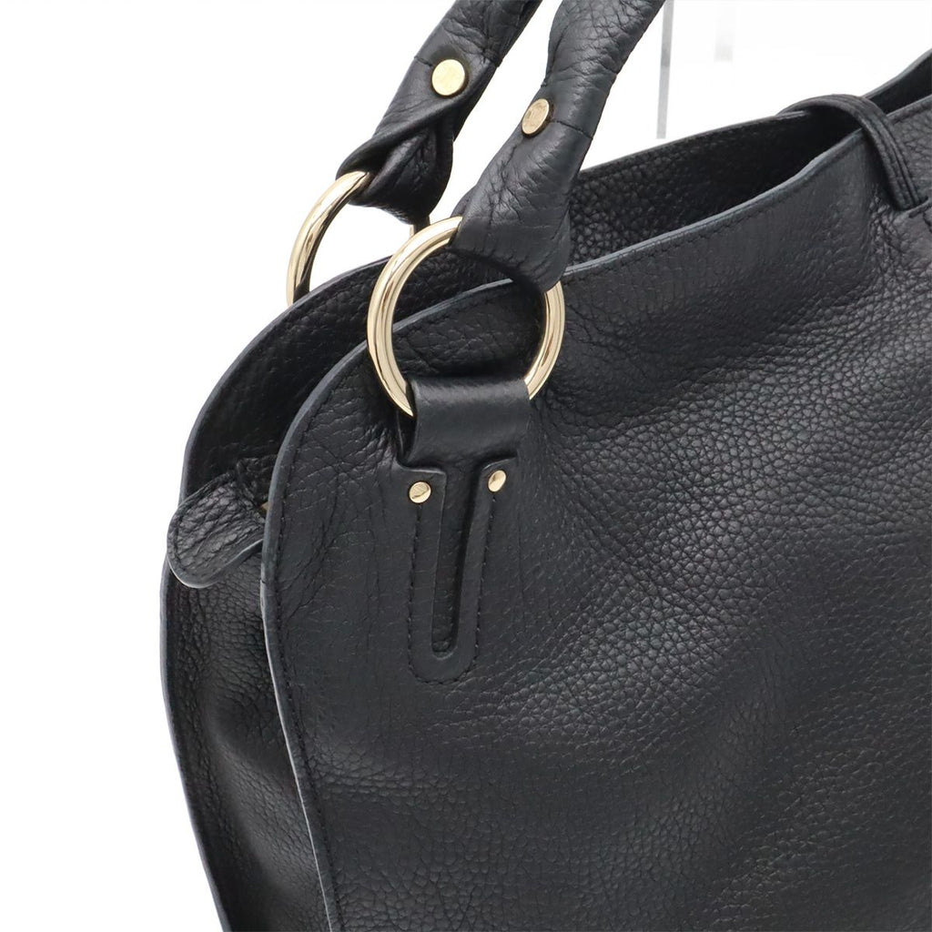 Celine Bittersweet Shoulder Bag Leather Black Gold — view 4