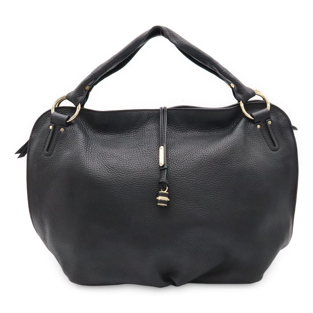 Celine Bittersweet Shoulder Bag Leather Black Gold