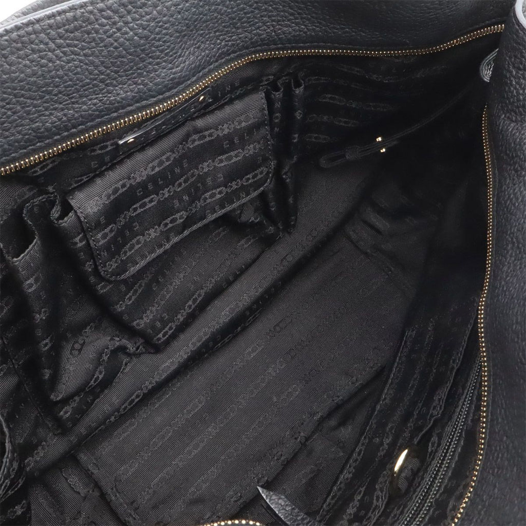 Celine Bittersweet Shoulder Bag Leather Black Gold — view 7