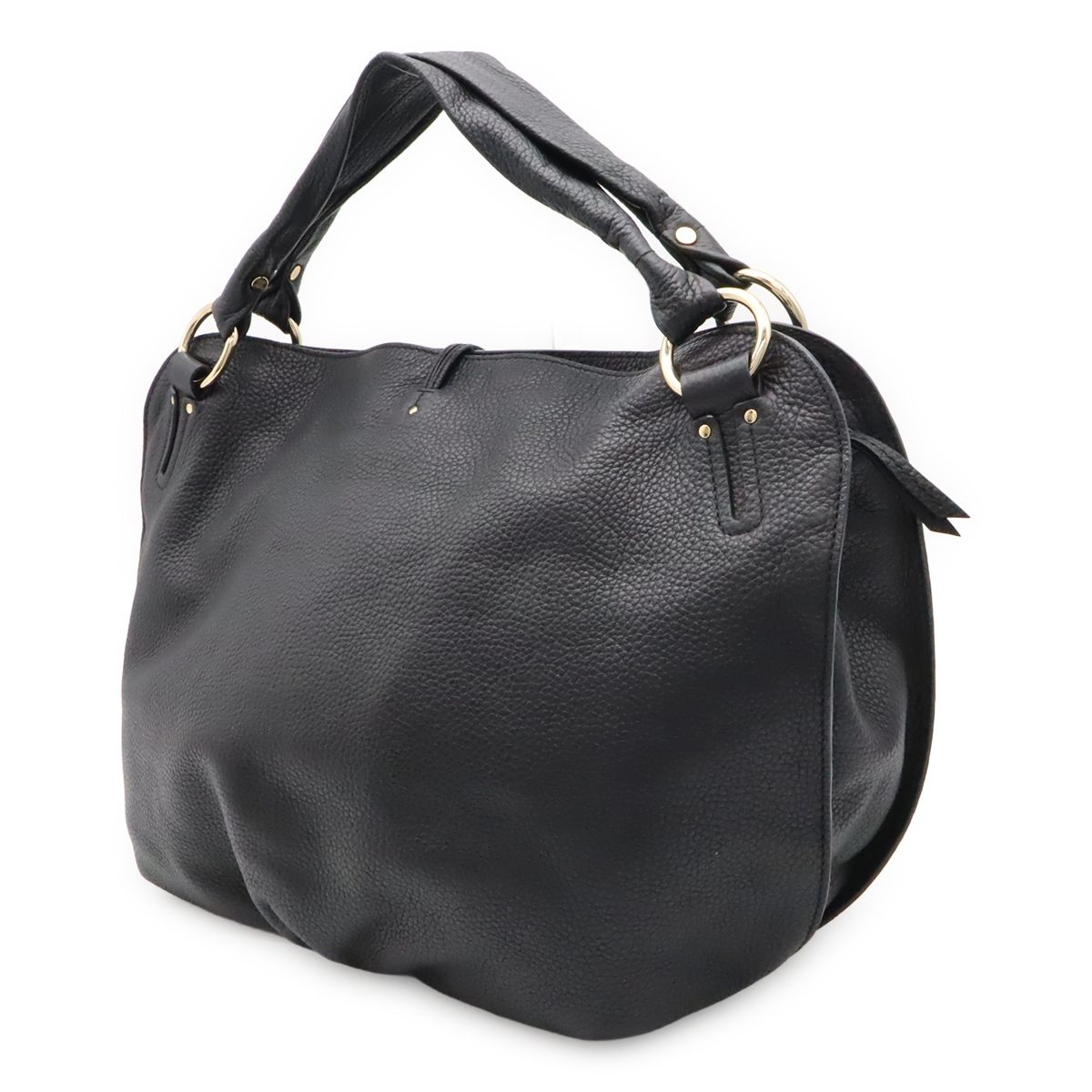Celine Bittersweet Shoulder Bag Leather Black Gold — view 2