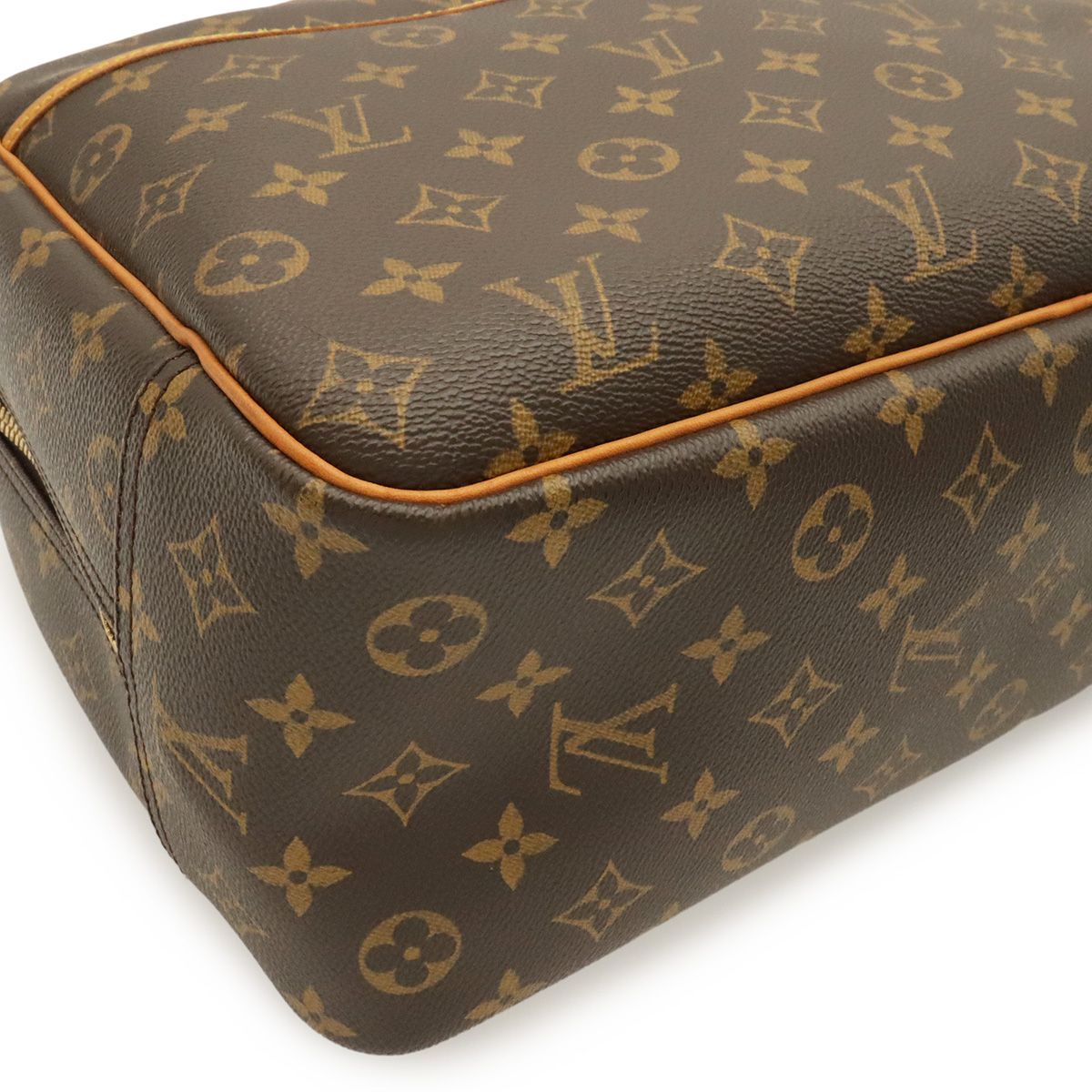Louis Vuitton Monogram Bowling Vanity Deauville Mini Boston Bag Purse — view 3