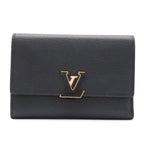 Louis Vuitton Portefeuille Capucines Compact 3 Trifold Wallet Taurillon Leather