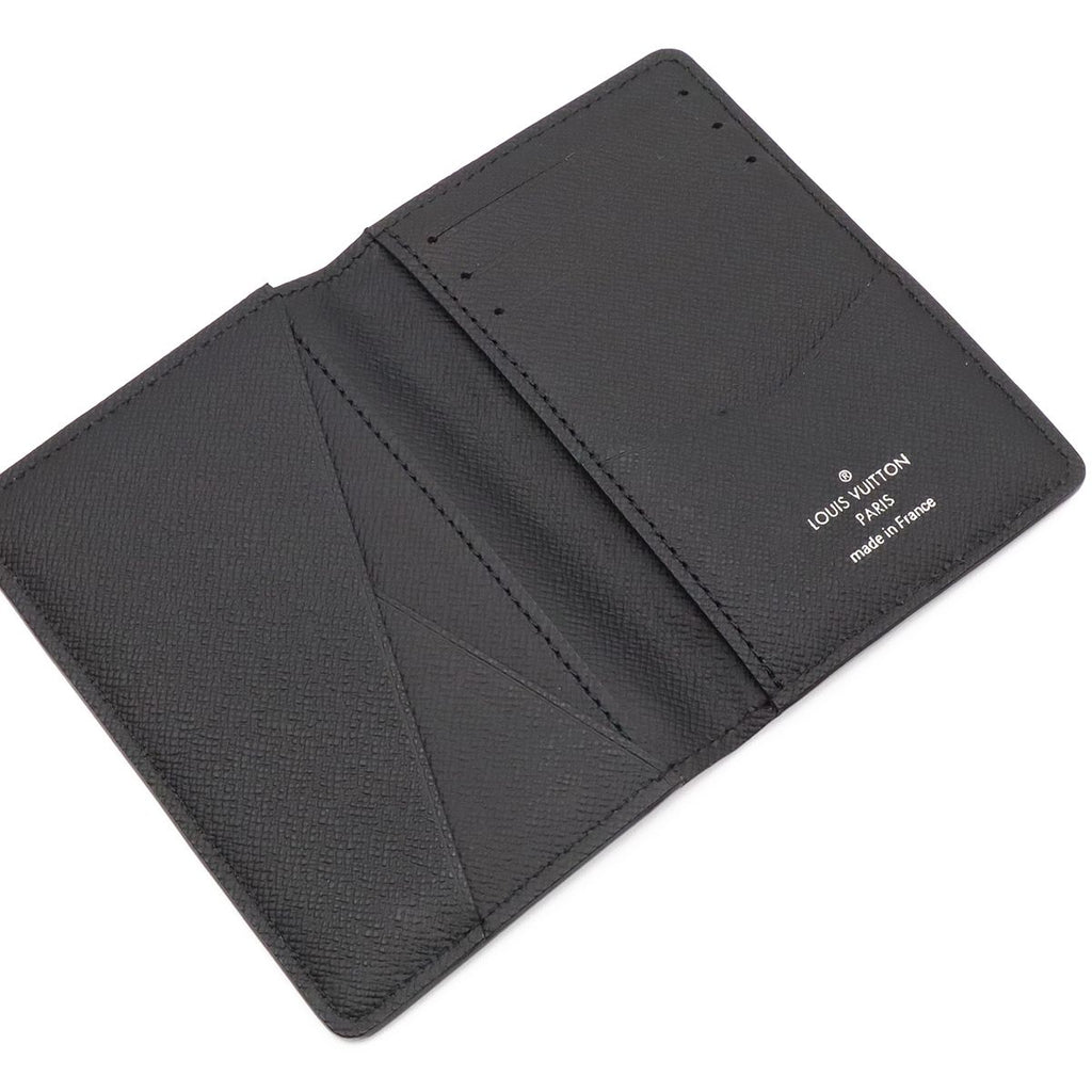 Louis Vuitton Epi Pocket Organizer Card Case Business Noir Black — view 5
