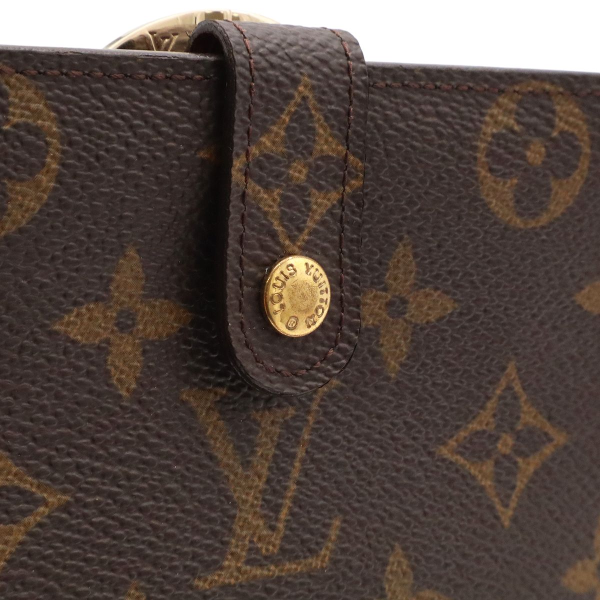 Louis Vuitton Monogram Portefeuille Viennois Wallet Bifold Kiss Lock — view 3