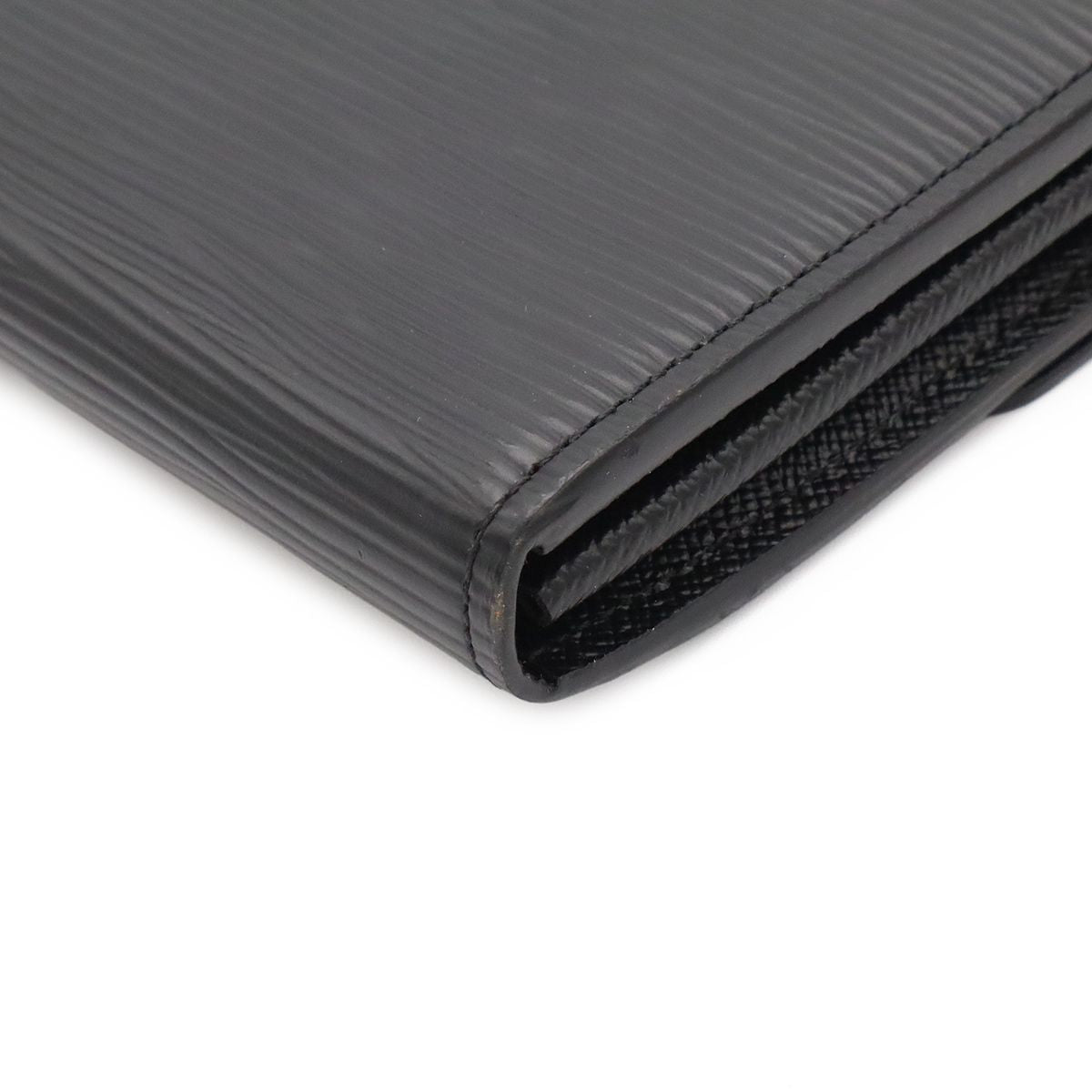 Louis Vuitton Epi Portefeuille Sarah Wallet Bifold Noir Black — view 3