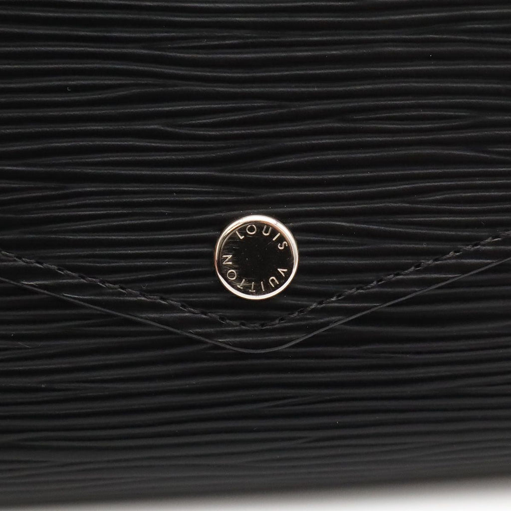 Louis Vuitton Epi Portefeuille Sarah Wallet Bifold Noir Black — view 4