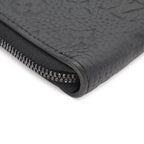 Louis Vuitton Monogram Taurillon Zippy Wallet Vertical Zip Around Leather Noir — view 3