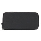Louis Vuitton Monogram Taurillon Zippy Wallet Vertical Zip Around Leather Noir