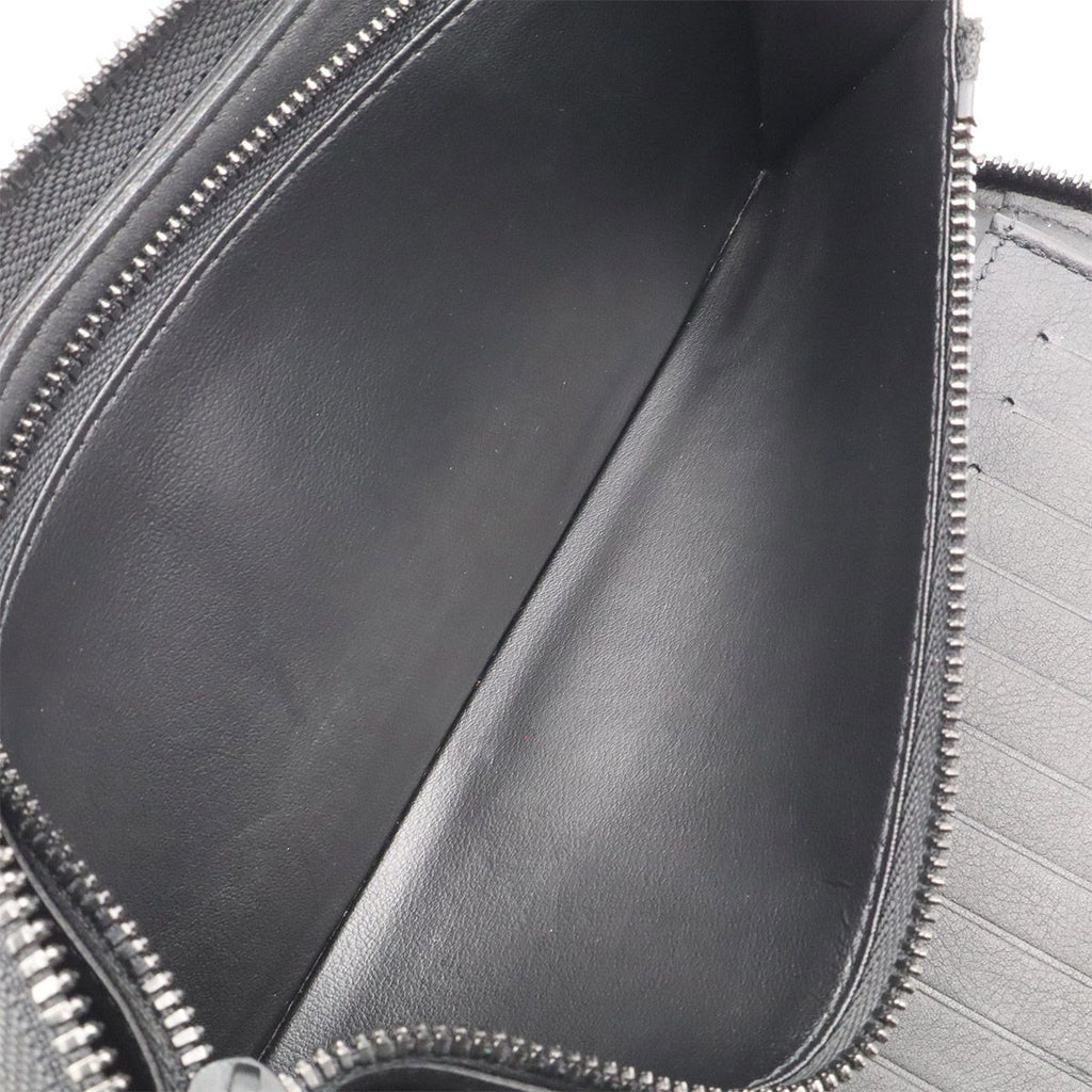 Louis Vuitton Monogram Taurillon Zippy Wallet Vertical Zip Around Leather Noir — view 7