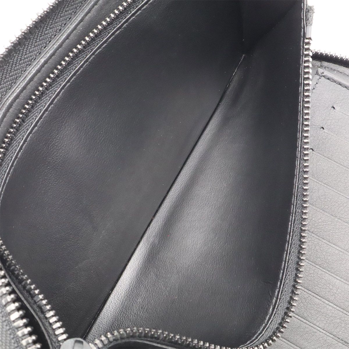 Louis Vuitton Monogram Taurillon Zippy Wallet Vertical Zip Around Leather Noir — view 7