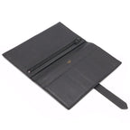 Hermes Bearn Classic Wallet Bifold Courchevel Leather Black Gold — view 5