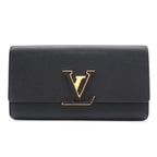 Louis Vuitton Portefeuille Capucines Bifold Wallet Taurillon Leather Noir Black