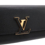 Louis Vuitton Portefeuille Capucines Bifold Wallet Taurillon Leather Noir Black — view 4