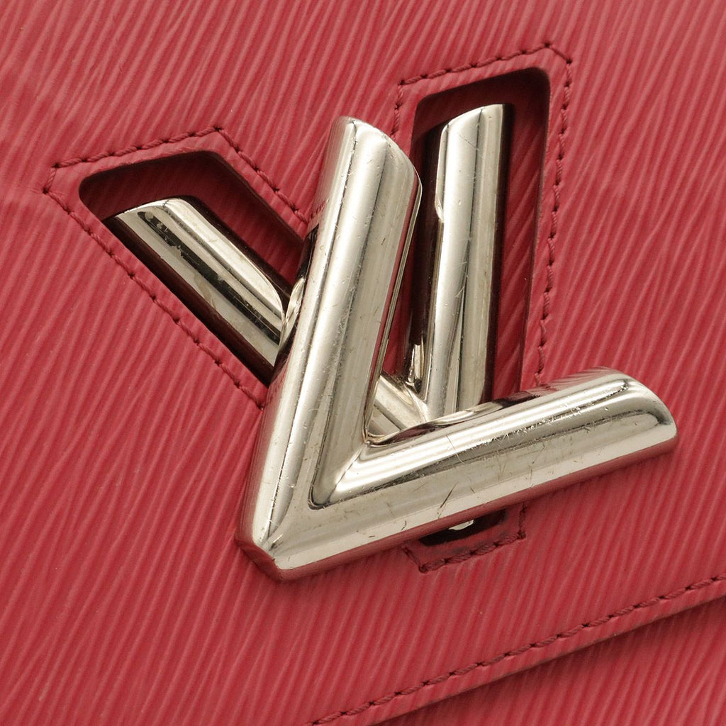 Louis Vuitton Epi Twist MM Shoulder Bag Chain Fuchsia Silver — view 7