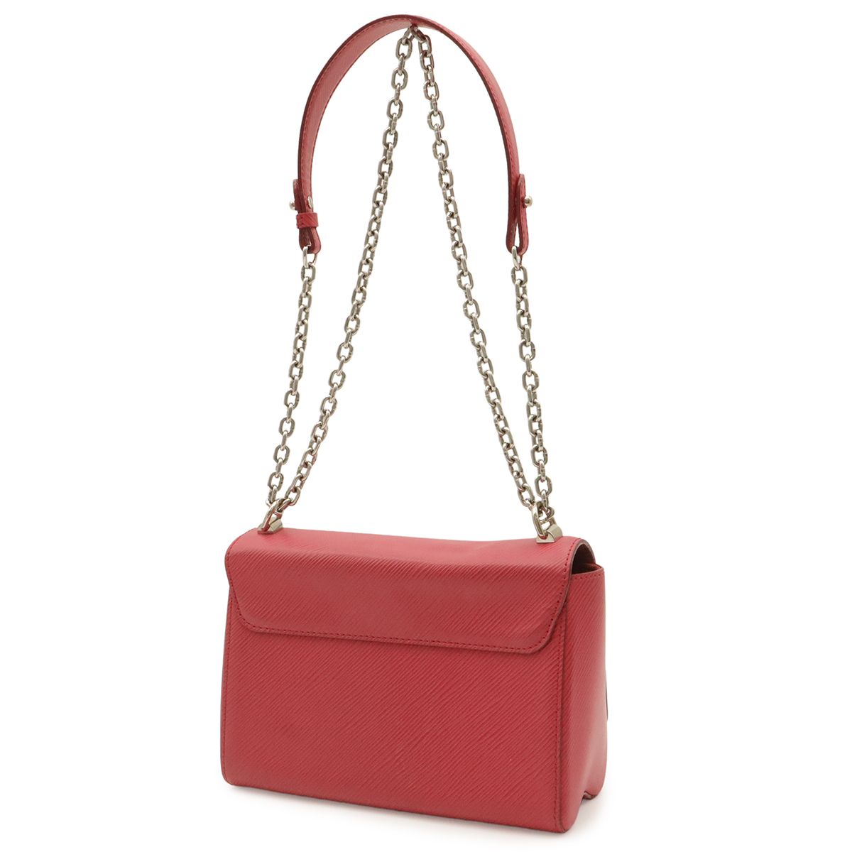Louis Vuitton Epi Twist MM Shoulder Bag Chain Fuchsia Silver — view 2