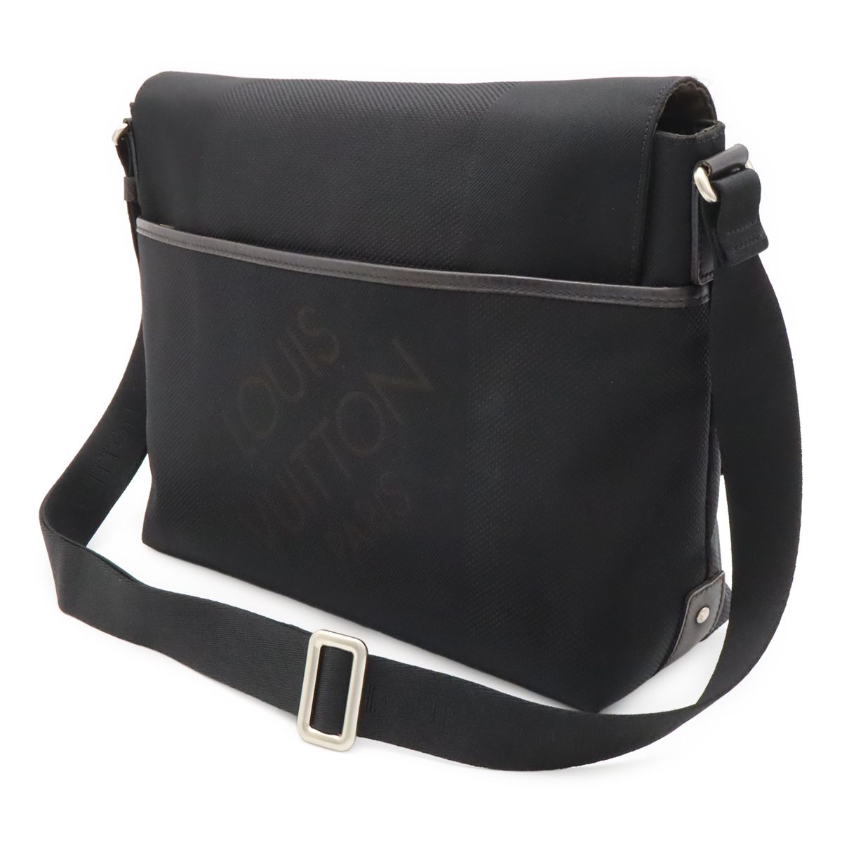 Louis Vuitton Damier Geant Lou Messenger Bag Crossbody Canvas Noir Black — view 2