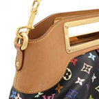 Louis Vuitton Monogram Multicolor Judy MM 2-Way Shoulder Bag Noir Black — view 5