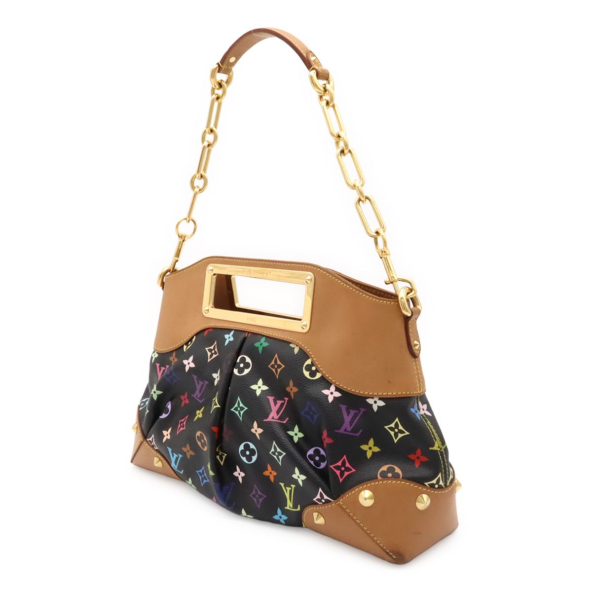 Louis Vuitton Monogram Multicolor Judy MM 2-Way Shoulder Bag Noir Black — view 2