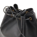 Louis Vuitton Epi Noe Shoulder Bag Drawstring Noir Black Gold — view 4