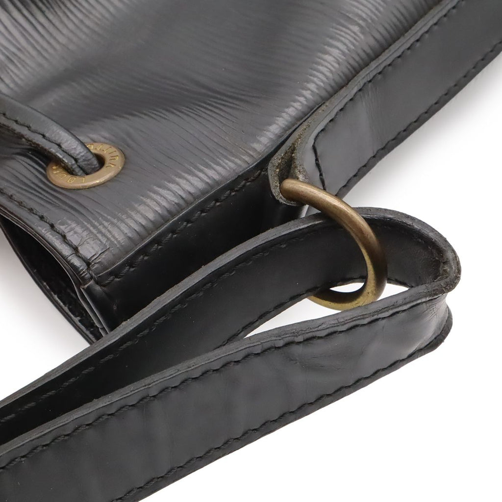 Louis Vuitton Epi Noe Shoulder Bag Drawstring Noir Black Gold — view 6