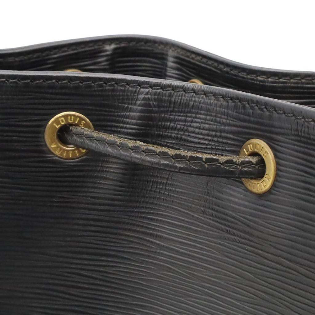 Louis Vuitton Epi Noe Shoulder Bag Drawstring Noir Black Gold — view 8
