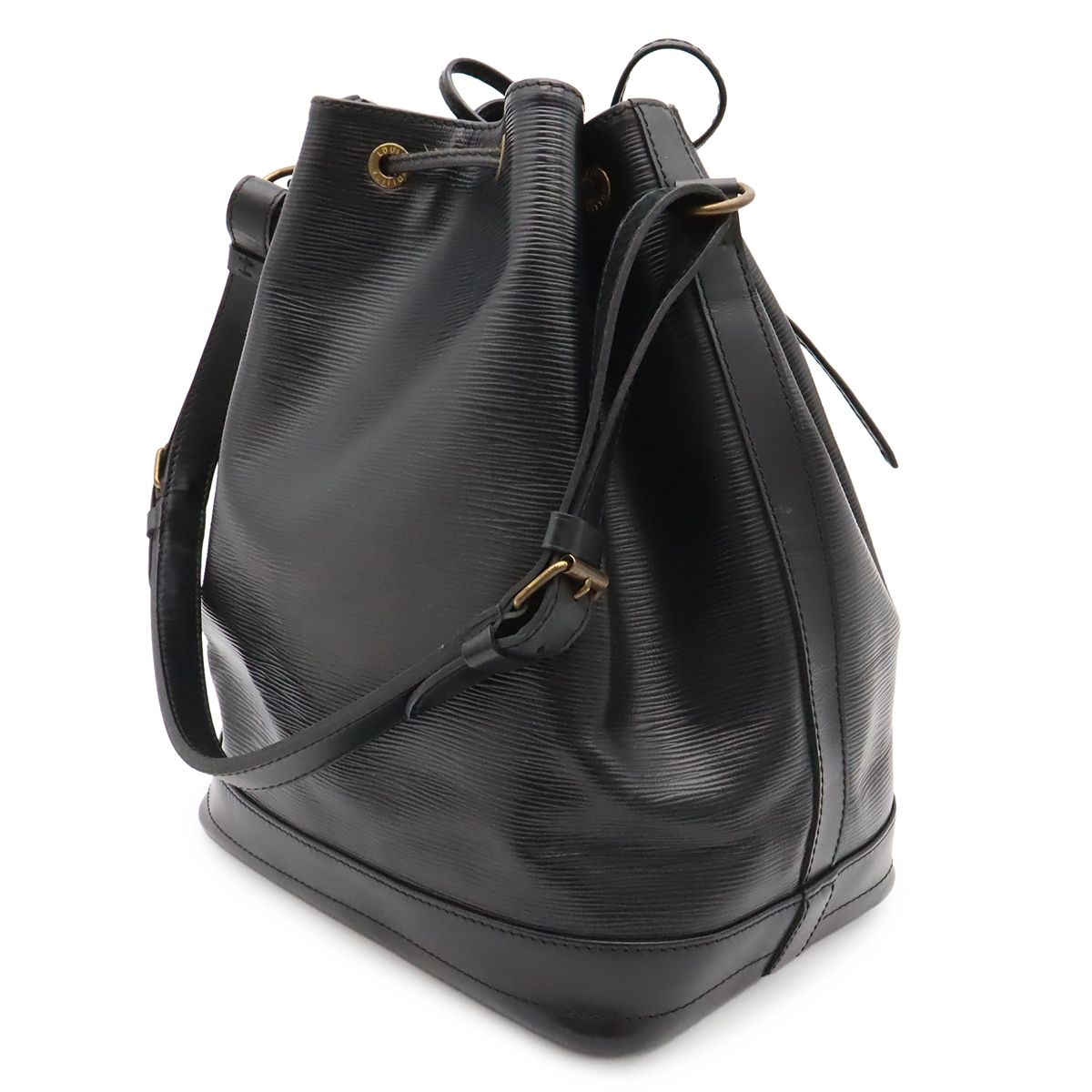 Louis Vuitton Epi Noe Shoulder Bag Drawstring Noir Black Gold — view 2