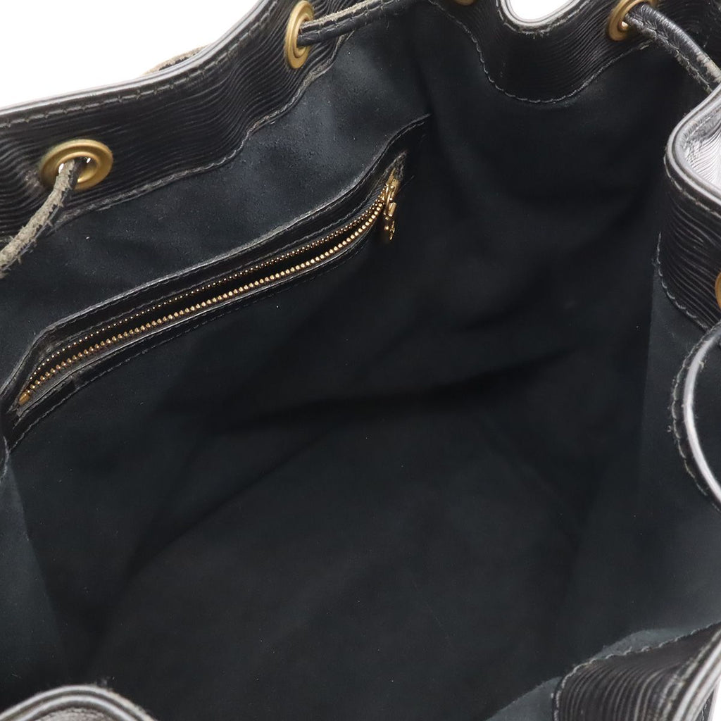 Louis Vuitton Epi Noe Shoulder Bag Drawstring Noir Black Gold — view 5