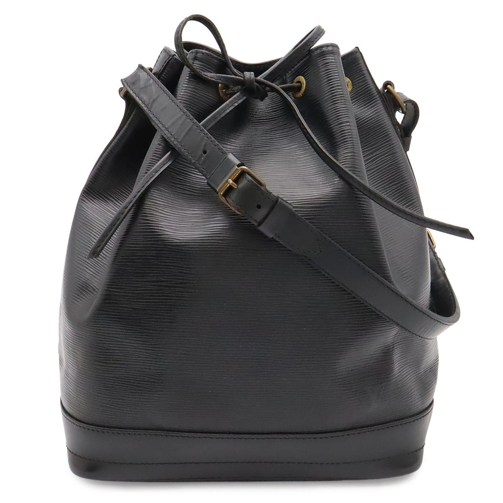 Louis Vuitton Epi Noe Shoulder Bag Drawstring Noir Black Gold